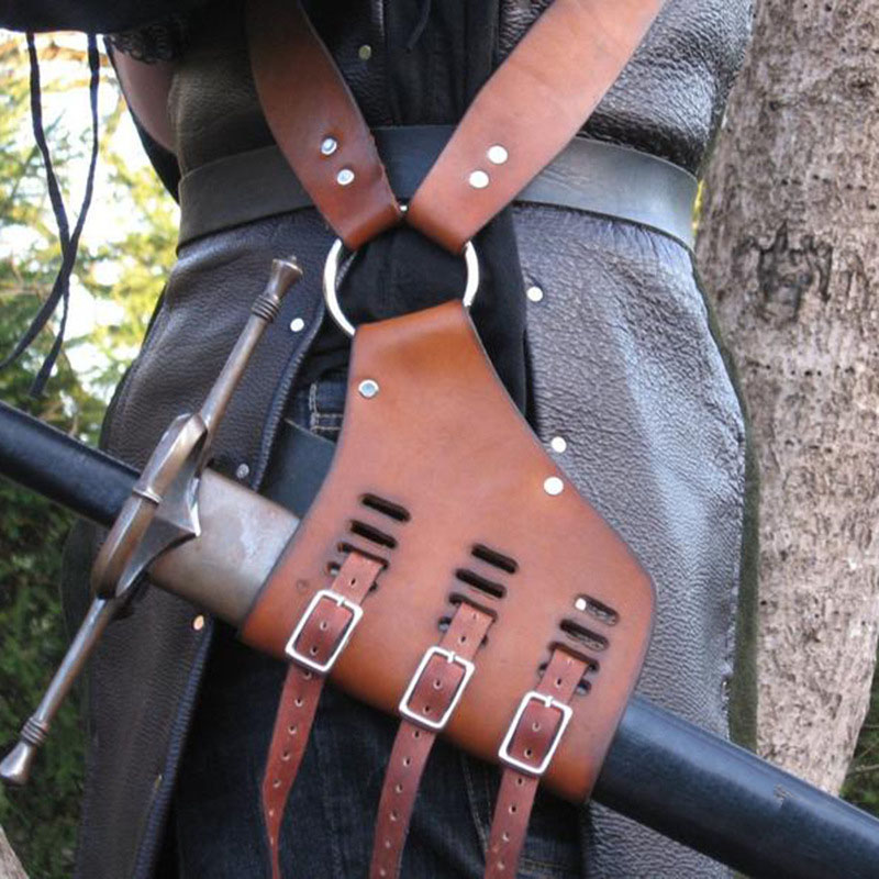 Men'S Viking Accessories - Tracolla medievale Porta spada Fodero Fodero