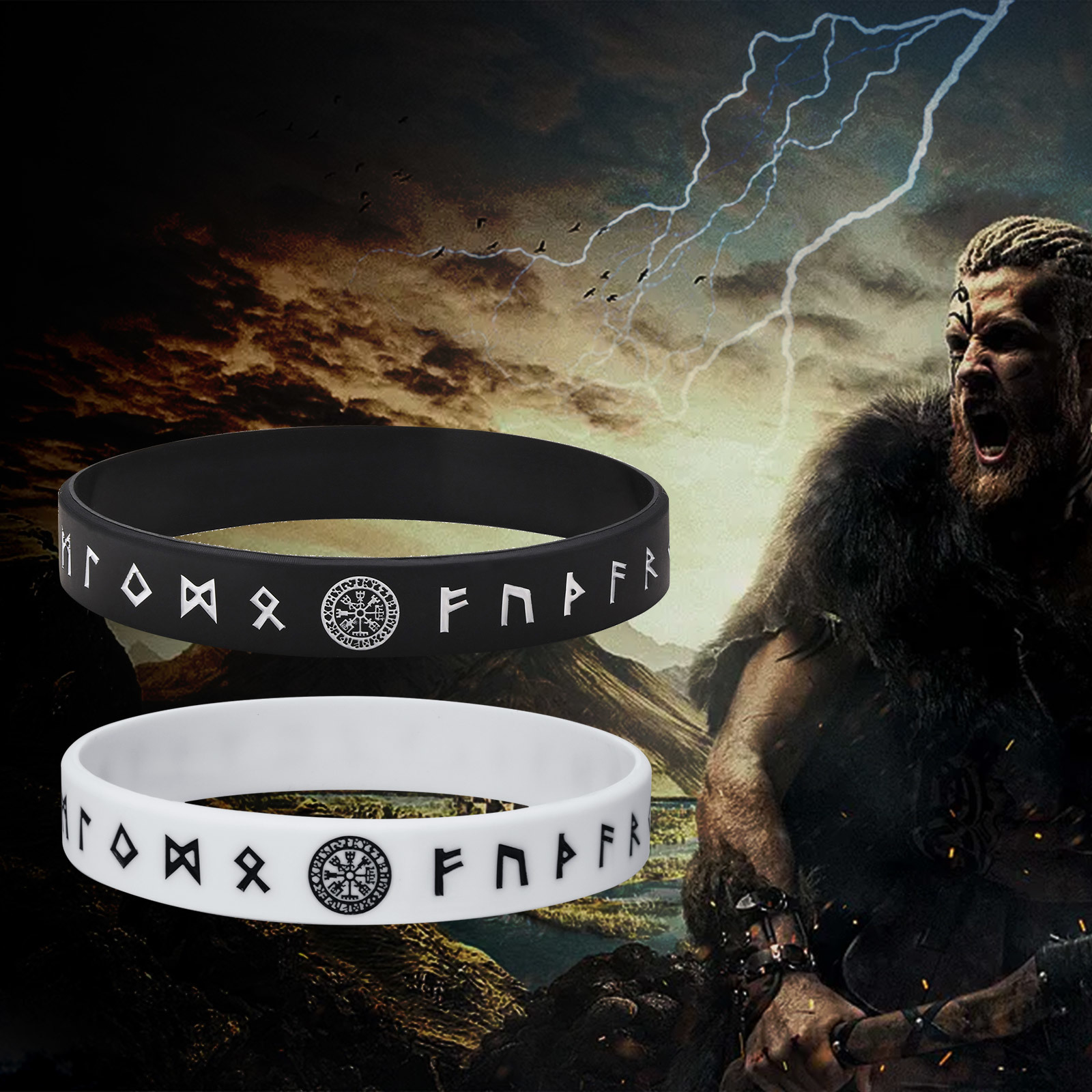 Bracciale in silicone Vnox da  - Men'S Viking Accessories recensione e prezzo
